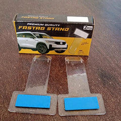 Windscreen Cardholder, Fastag Stand, Transparent Ticket Holder Car (2 Pc Set)