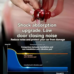 4pcs Universal Car Door Cushions - Thickened Silicone Pads Reduce Slam Noise & Prevent Scratches - Easy Install Protective Edge Guards