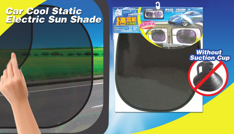 Electro-Static Car Universal Sun Shade With Automatic Window Grip (4 Pcs)