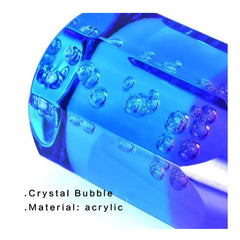 Car Shift Knob Durable Front Shift Lever Knob Universal for Automatic and Manual Vehicle Acrylic with 2 Adapter 1 Set