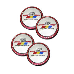 4pcs Muge Power Emblem Car Wheel Center Hub Cap Caps Badge Sticker Decal 60mm