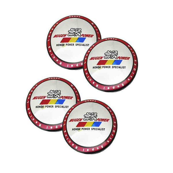 4pcs Muge Power Emblem Car Wheel Center Hub Cap Caps Badge Sticker Decal 60mm