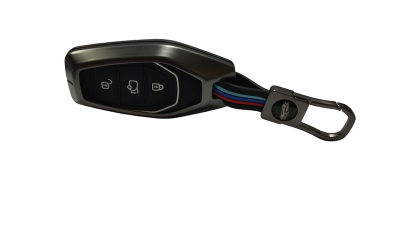 3 Button Metal Key Cover For Mahindra XUV 500 (PUSH BUTTON START)