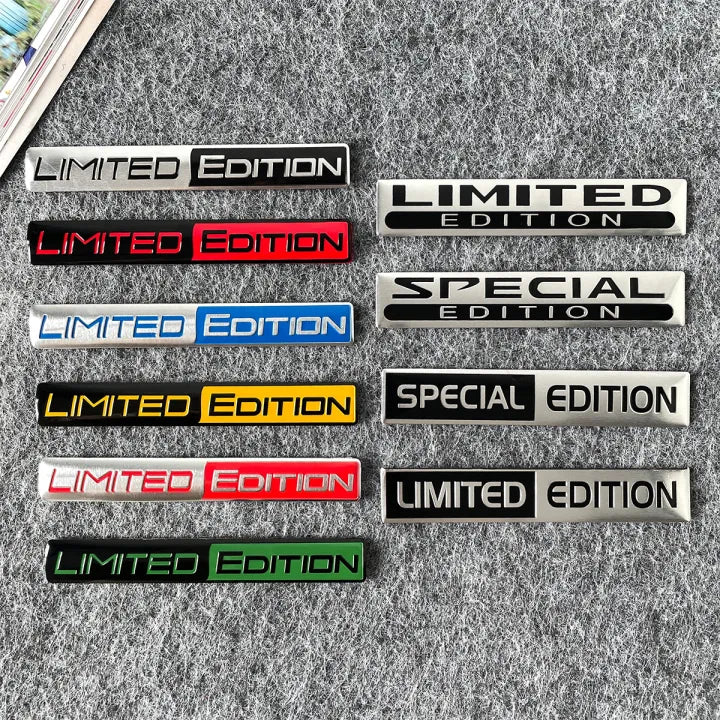3D Metal 'Limited Edition' Car Emblem – Premium Alloy Body Decal