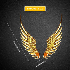 1 Pair 3D Angel Sticker Car Sticker Metal Style Decorative Car Stickers Car Styling Accessory