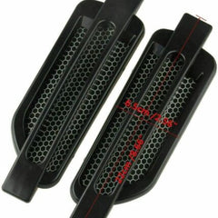 2Pcs BLACK Car Side Fender Vent Hood Scoop Air Intake Flow Fender Decorative Cover Trim
