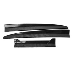 3PCS Black Universal Car Rear Trunk Wing Lip Trim Spoiler Tail Trunk Roof