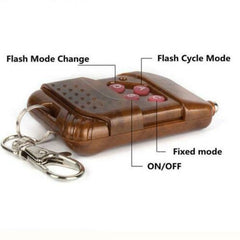 Red & Blue 8in1 Kit 12V Hawkeye LED Car Emergency Strobe Lights DRL With Wireless Remote Control