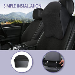 1 Pc Memory Foam Car Neck Pillow – Ergonomic Headrest Support