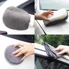 9pcs Dark Gray Car Wash Cleaning Kit Microfiber Auto Detailing Washing Tools
