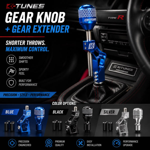 Aluminium Car Auto Shift Knob Extender Extension Adjustable Lever Gear Shifter