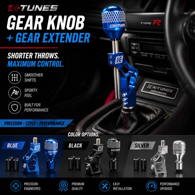 Aluminium Car Auto Shift Knob Extender Extension Adjustable Lever Gear Shifter