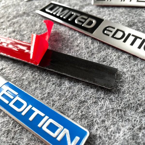3D Metal 'Limited Edition' Car Emblem – Premium Alloy Body Decal