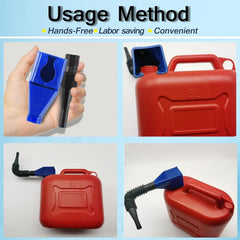 Car Universal Fuel Funnel With Hose & Filter Anti Spill Liquid Transfer Tool