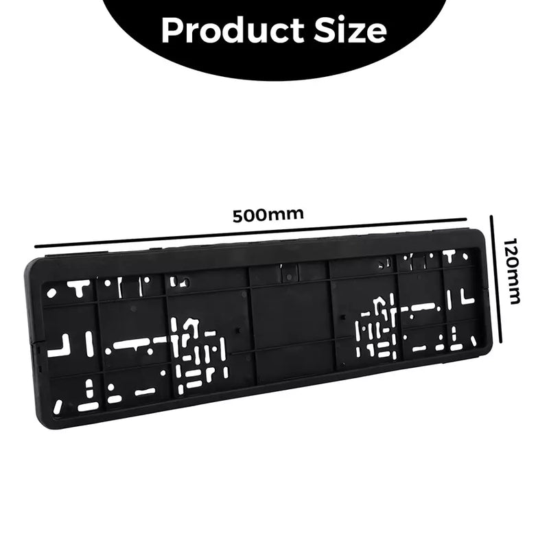 2pcs Car Number ABS Plastic Plate Frame Holder Front And Back