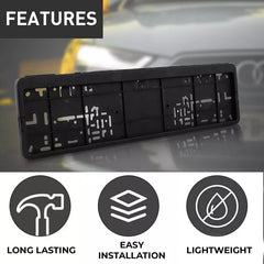 2pcs Car Number ABS Plastic Plate Frame Holder Front And Back