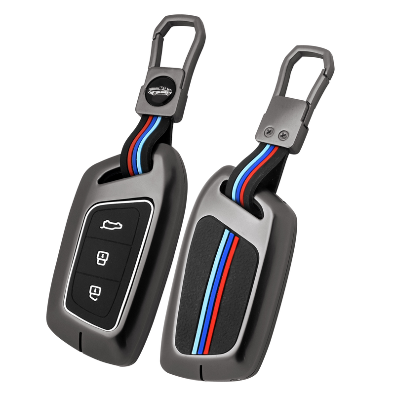 3 Button Metal Key Cover For MG Hector, Windsor EV