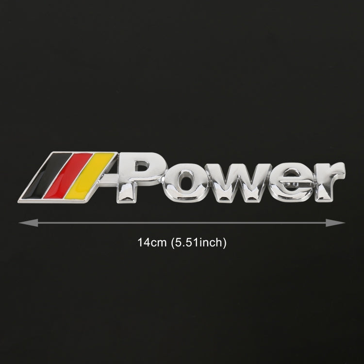 Car Stylish Metal M POWER Logo Rear Trunk Badge Decal Emblem Sticker