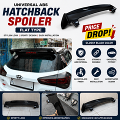 Universal ABS Hatchback Spoiler (Flat Type) – Glossy Black