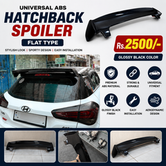 Universal ABS Hatchback Spoiler (Flat Type) – Glossy Black