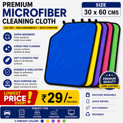 Ultra-Soft 350 GSM Microfiber Cleaning Cloth (30×60 cm) – Lint & Scratch Free
