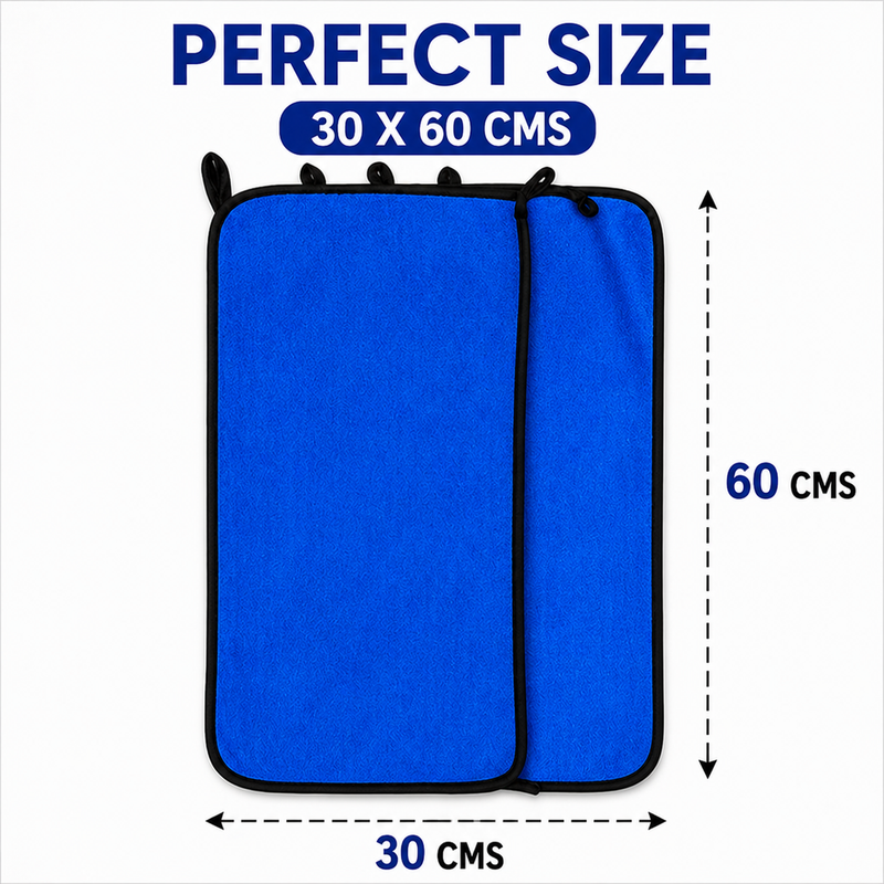 Ultra-Soft 350 GSM Microfiber Cleaning Cloth (30×60 cm) – Lint & Scratch Free