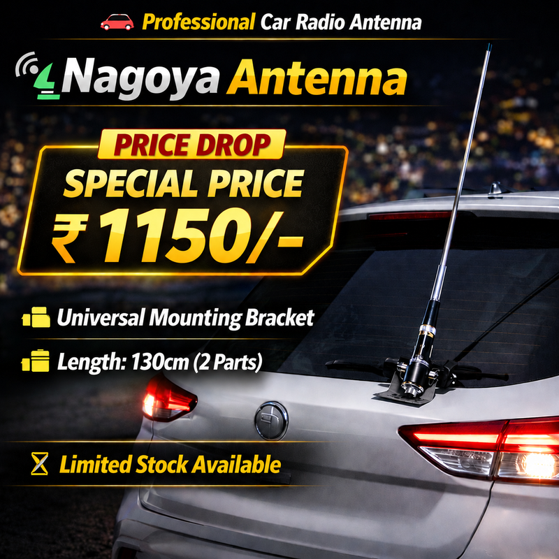Nagoya Car Radio Antenna 27MHz 150W 3.0dBi Mobile Antenna Length 130CM(51.1in) (1 Pack)