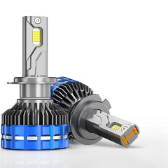 2pcs 4 Level Remote Controller High Power 260W, 180W, 120W & FLASH Mode 6000K White 12v Car LED Headlight