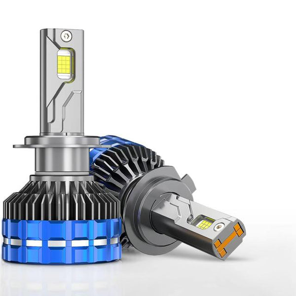 2pcs 4 Level Remote Controller High Power 260W, 180W, 120W & FLASH Mode 6000K White 12v Car LED Headlight