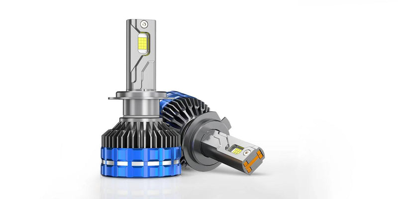 2pcs 4 Level Remote Controller High Power 260W, 180W, 120W & FLASH Mode 6000K White 12v Car LED Headlight