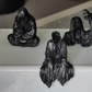 Grim Reaper Rocking Chair Figurine Cute Gothic Mini Statue For Car Dashboard Bookshelf, Desk & Home Decor Funny Resin Shelf Sitter  Gothic Decoration