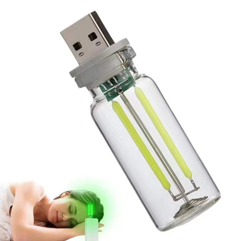 1 Pc Portable Mini Glass Bottle LED Bulb Night Neon Light for Vehicle Bedroom Hallway Camping Holiday Decoration