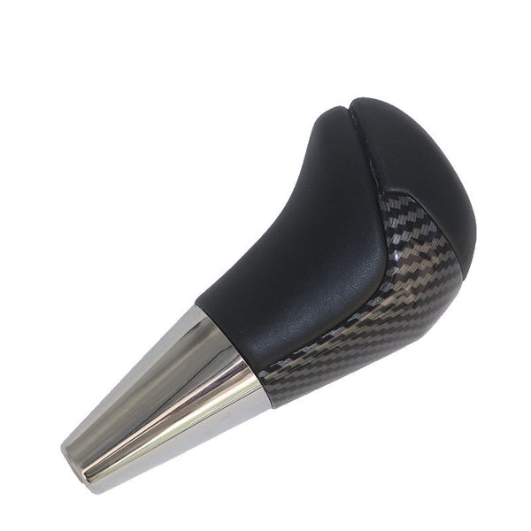 Carbon Fiber Car Gear Knob Manual Automatic Universal Auto Push Down Stick Shift Waterproof Shifter Lever