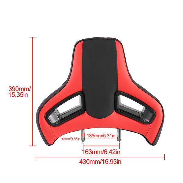 Sport Car Seat Auto Headrest Modified Plug-In High Quantity Comfort Racing Car Neck Pillow Cushion OLIVER Fitment