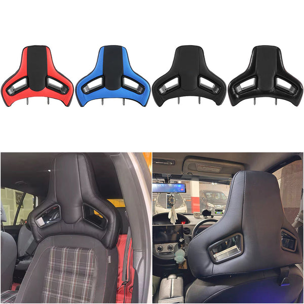Sport Car Seat Auto Headrest Modified Plug-In High Quantity Comfort Racing Car Neck Pillow Cushion OLIVER Fitment