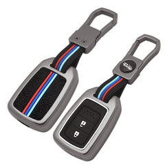 2 Button Metal Key Cover For City, Civic, Jazz, Amaze 2014 Onwards