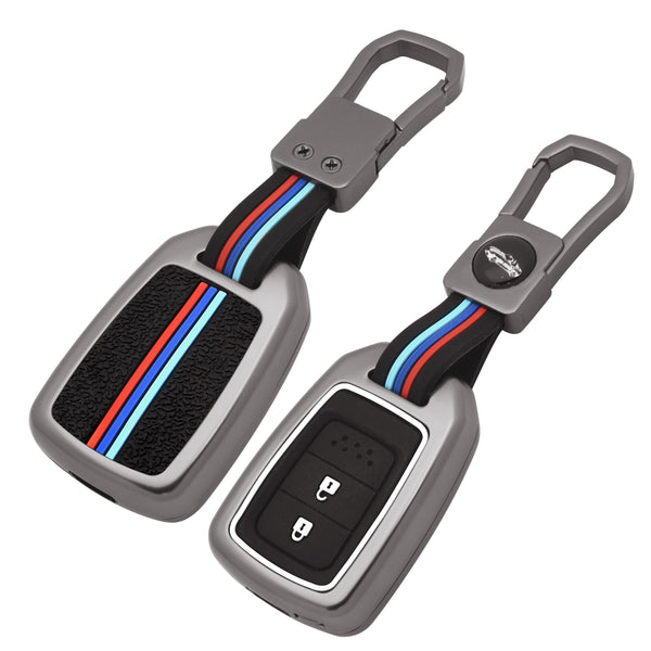 2 Button Metal Key Cover For City, Civic, Jazz, Amaze 2014 Onwards