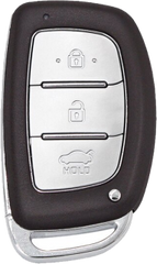 Car 3 Button Smart Key Metal Key Cover for Hyundai Grand i10 NIOS, Asta, Venue, i20, Aura, Exter, Creta, Elantra