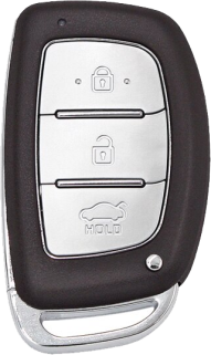 Car 3 Button Smart Key Metal Key Cover for Hyundai Grand i10 NIOS, Asta, Venue, i20, Aura, Exter, Creta, Elantra