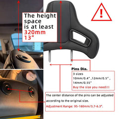 Sport Car Seat Auto Headrest Modified Plug-In High Quantity Comfort Racing Car Neck Pillow Cushion OLIVER Fitment