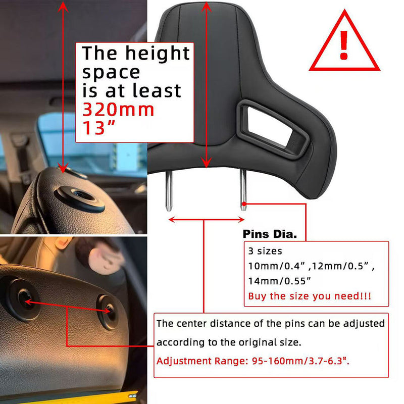 Sport Car Seat Auto Headrest Modified Plug-In High Quantity Comfort Racing Car Neck Pillow Cushion OLIVER Fitment