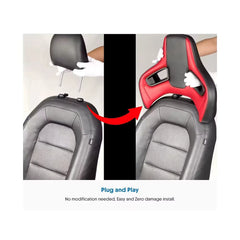 Sport Car Seat Auto Headrest Modified Plug-In High Quantity Comfort Racing Car Neck Pillow Cushion OLIVER Fitment