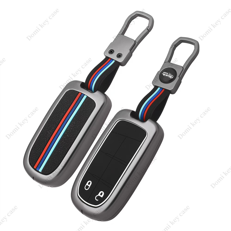 Jeep Compass , Trailhawk 2 Button Metal  Key Cover Case