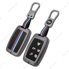 5 Button Metal Key Cover For Range Rover Evoque Velar Discovery LR4 Land Rover Sport