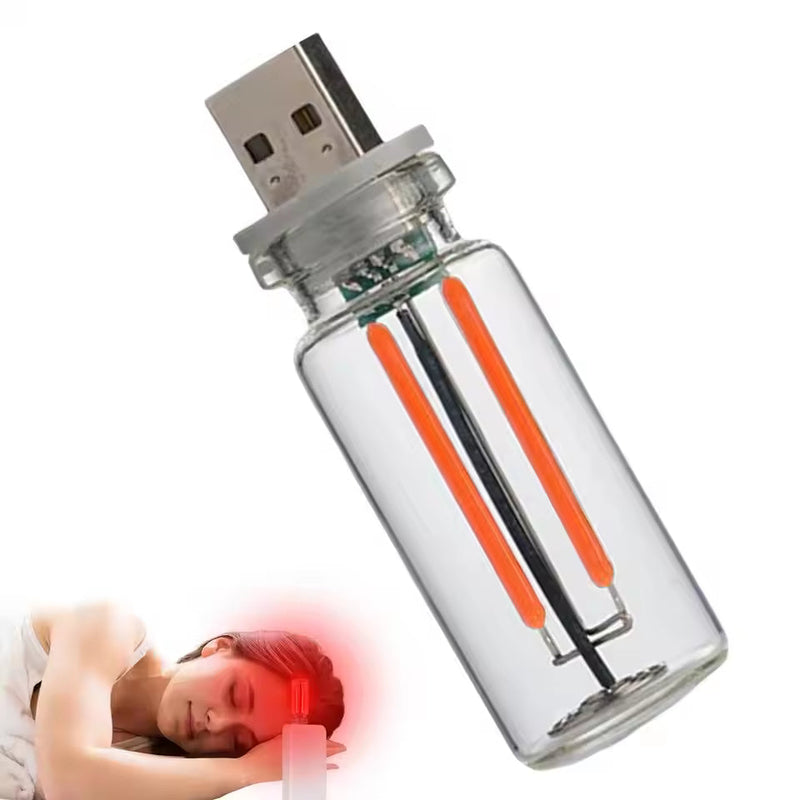 1 Pc Portable Mini Glass Bottle LED Bulb Night Neon Light for Vehicle Bedroom Hallway Camping Holiday Decoration