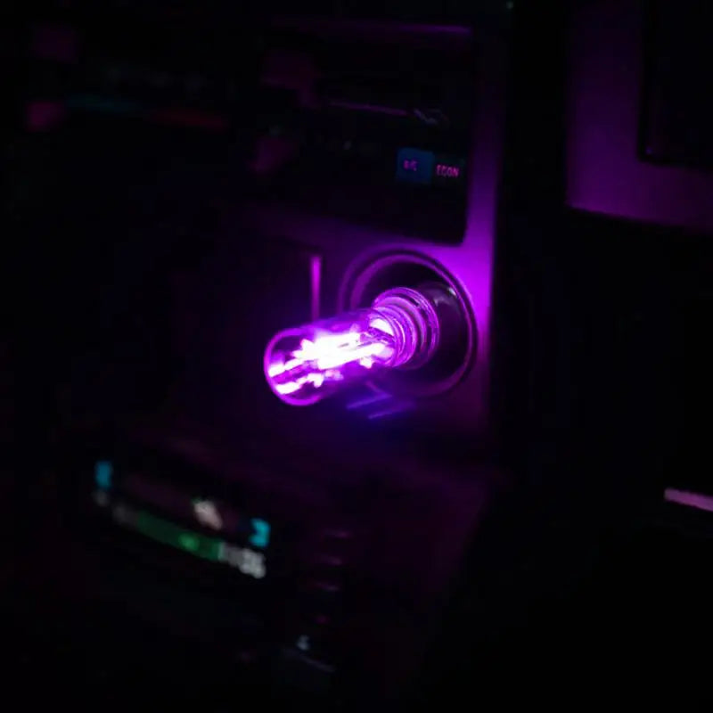 1 Pc Portable Mini Glass Bottle LED Bulb Night Neon Light for Vehicle Bedroom Hallway Camping Holiday Decoration