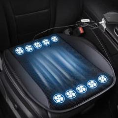 Universal Ventilated Seat Flow 3 Cooling Levels Cooling Car Seat Cushion Pad Wheelchair Cushion for Chair Home , Black