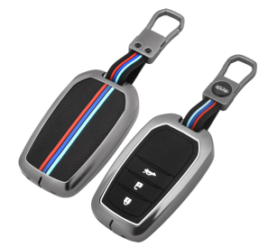 3 Button Metal Key Cover For Fortuner, Fortuner Legender, Land Cruiser, Camry, Invicto
