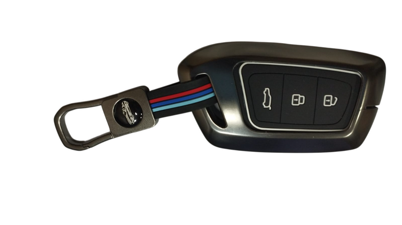 3 Button Metal Key Cover For MG Hector, Windsor EV