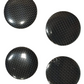 4pcs Check Pattern Car Wheel Center Hub Cap Caps Badge Sticker Decal 60mm